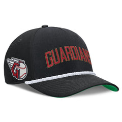 Cleveland Guardians Cooperstown Collection Rise Adjustable Hat - Black | Nike