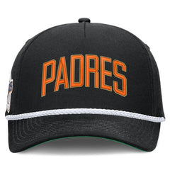 San Diego Padres Cooperstown Collection Rise Adjustable Hat - Black | Nike