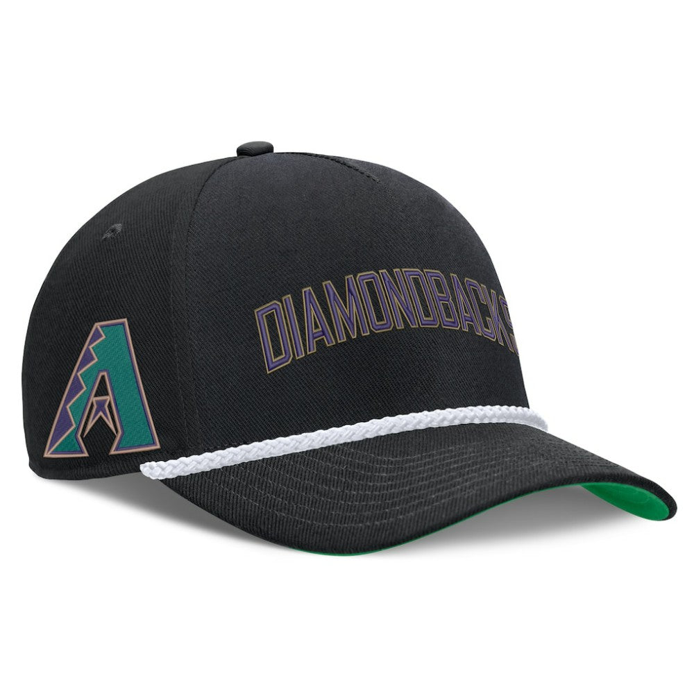 Arizona Diamondbacks Cooperstown Collection Rise Adjustable Hat - Black | Nike