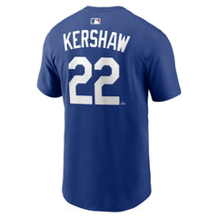 Clayton Kershaw Los Angeles Dodgers Alternate Name & Number T-Shirt - Royal | Nike