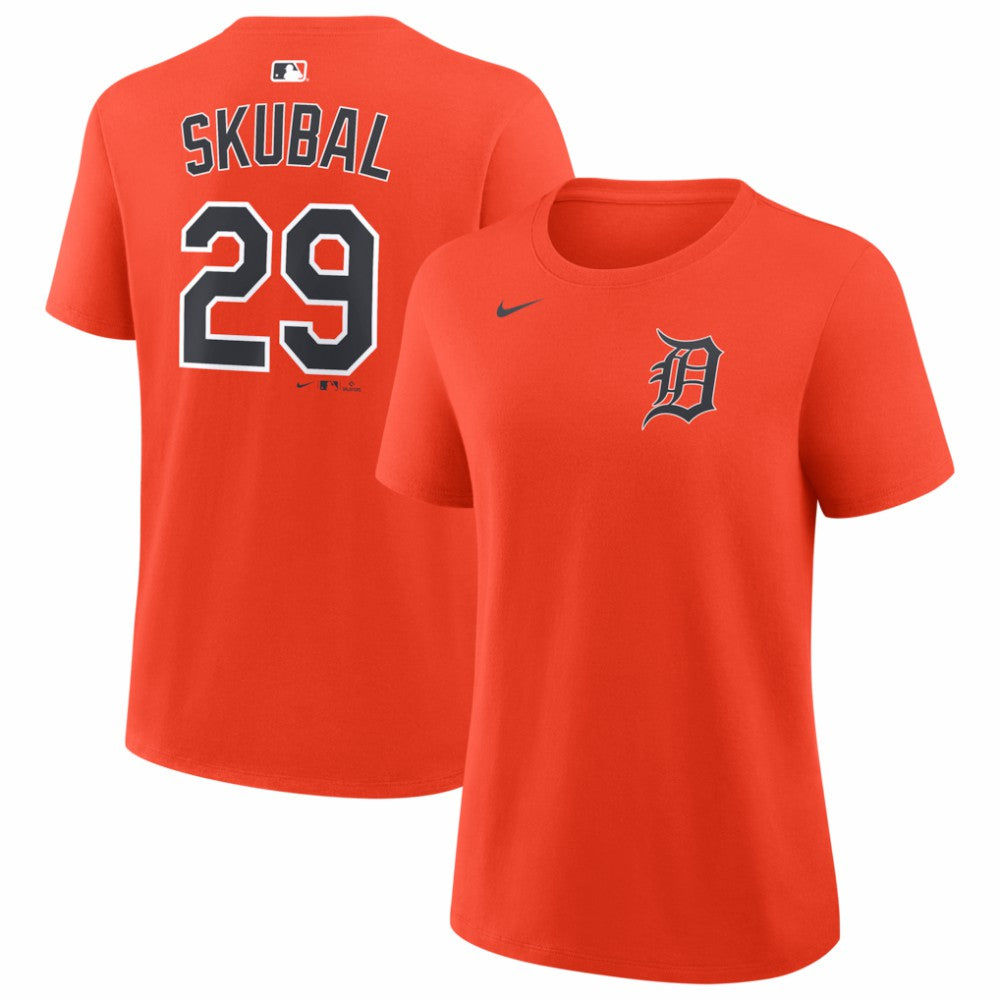 Tarik Skubal Detroit Tigers Women's Name & Number T-Shirt - Orange | Nike