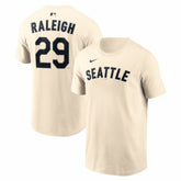 Cal Raleigh Seattle Mariners Name & Number T-Shirt - Natural | Nike