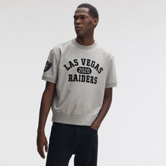 NFL Las Vegas Raiders IconicFleece Short Sleeve Sweatshirt
