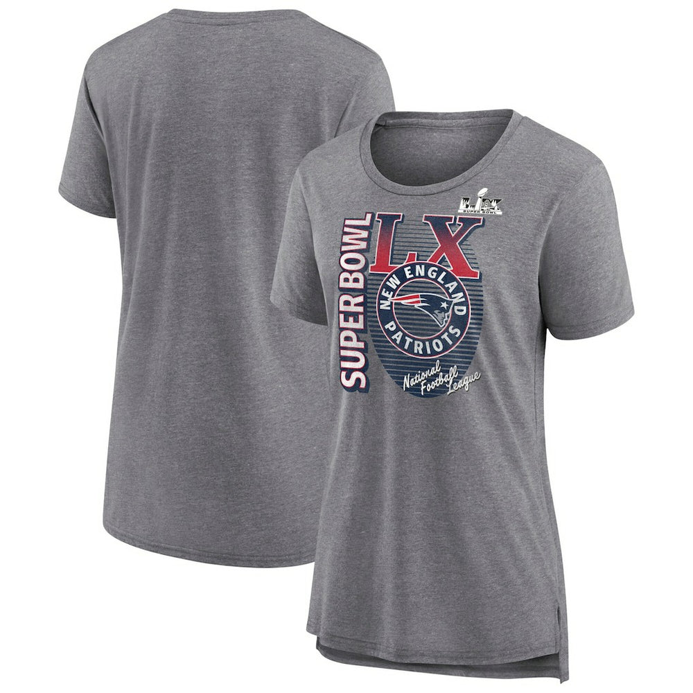 NFL New England Patriots Women's Super Bowl LX Retro Tri-Blend T-Shirt