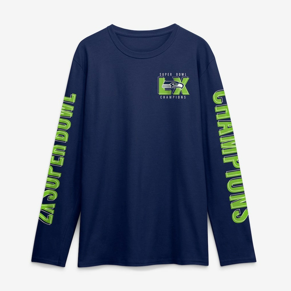 NFL Seattle Seahawks Super Bowl LX Champions Own The Moments Long Sleeve T-Shirt