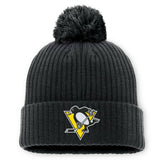 Pittsburgh Penguins Fanatics 2025 NHL Global Series Sweden Cuffed Knit Hat with Pom