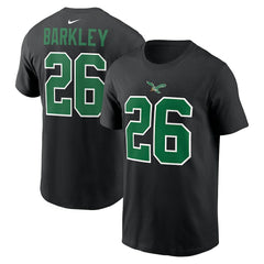 NFL Philadelphia Eagles Saquon Barkley Player Name & Number T-Shirt