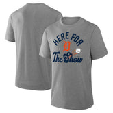 Detroit Tigers Nostalgia Tri-Blend T-Shirt - Heather Gray