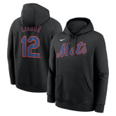 Francisco Lindor New York Mets Player Name & Number Club Pullover Hoodie - Black | Nike