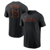 Rafael Devers San Francisco Giants Home Name & Number T-Shirt - Black | Nike