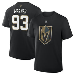 Mitch Marner Vegas Golden Knights Fanatics Authentic Stack Name & Number T-Shirt