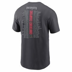 NFL New England Patriots 2025 AFC Champions Roster T-Shirt