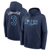 Evan Longoria Tampa Bay Rays Player Name & Number Club Pullover Hoodie - Navy | Nike