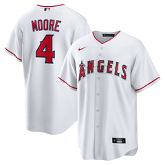 Christian Moore Los Angeles Angels Home Replica Jersey - White | Nike