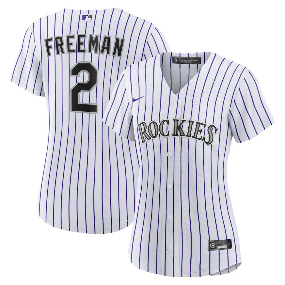 Tyler Freeman Colorado Rockies Women's Home Replica Jersey - White | Nike