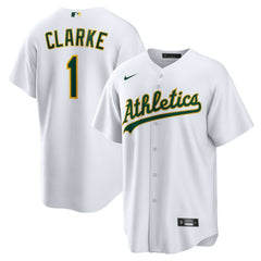 Denzel Clarke Athletics Home Replica Jersey - White | Nike