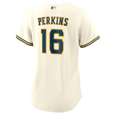 Blake Perkins Milwaukee Brewers Women's Home Replica Jersey - Cream | Nike