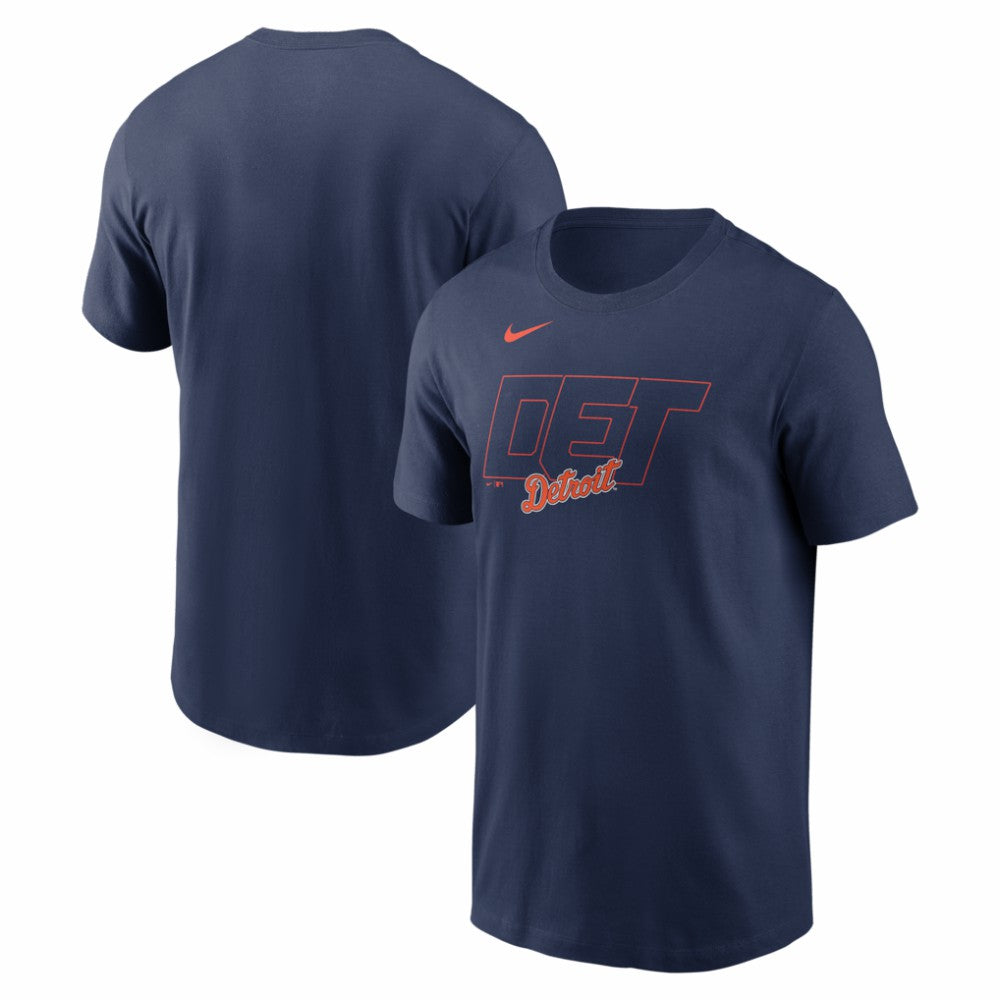 Detroit Tigers Alternate Logo 2-Hit T-Shirt - Navy | Nike