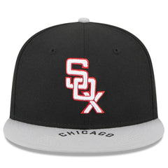 Chicago White Sox On Deck 59FIFTY Fitted Hat - Black/Gray | New Era