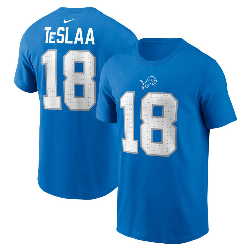 NFL Detroit Lions Isaac TeSlaa Name & Number T-Shirt