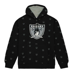 NFL Las Vegas Raiders Allover Print Fleece Pullover Hoodie