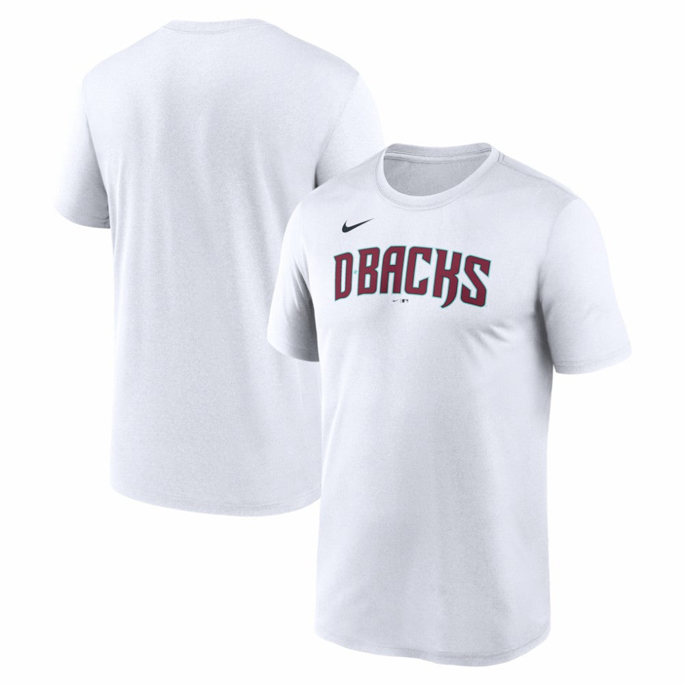 Arizona Diamondbacks New Legend Wordmark Dri-FIT T-Shirt - White | Nike