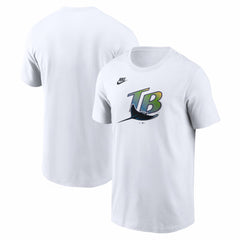 Tampa Bay Rays Cooperstown Collection Logo T-Shirt - White | Nike