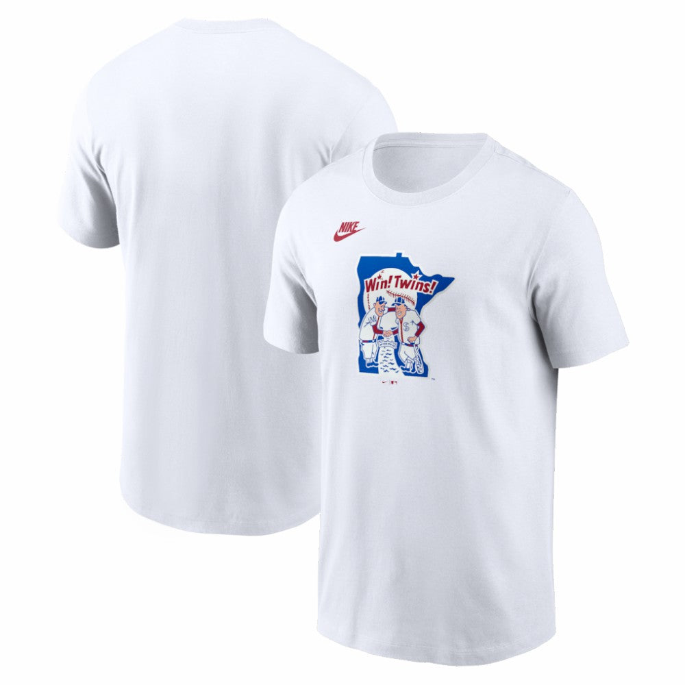 Minnesota Twins Cooperstown Collection Logo T-Shirt - White | Nike
