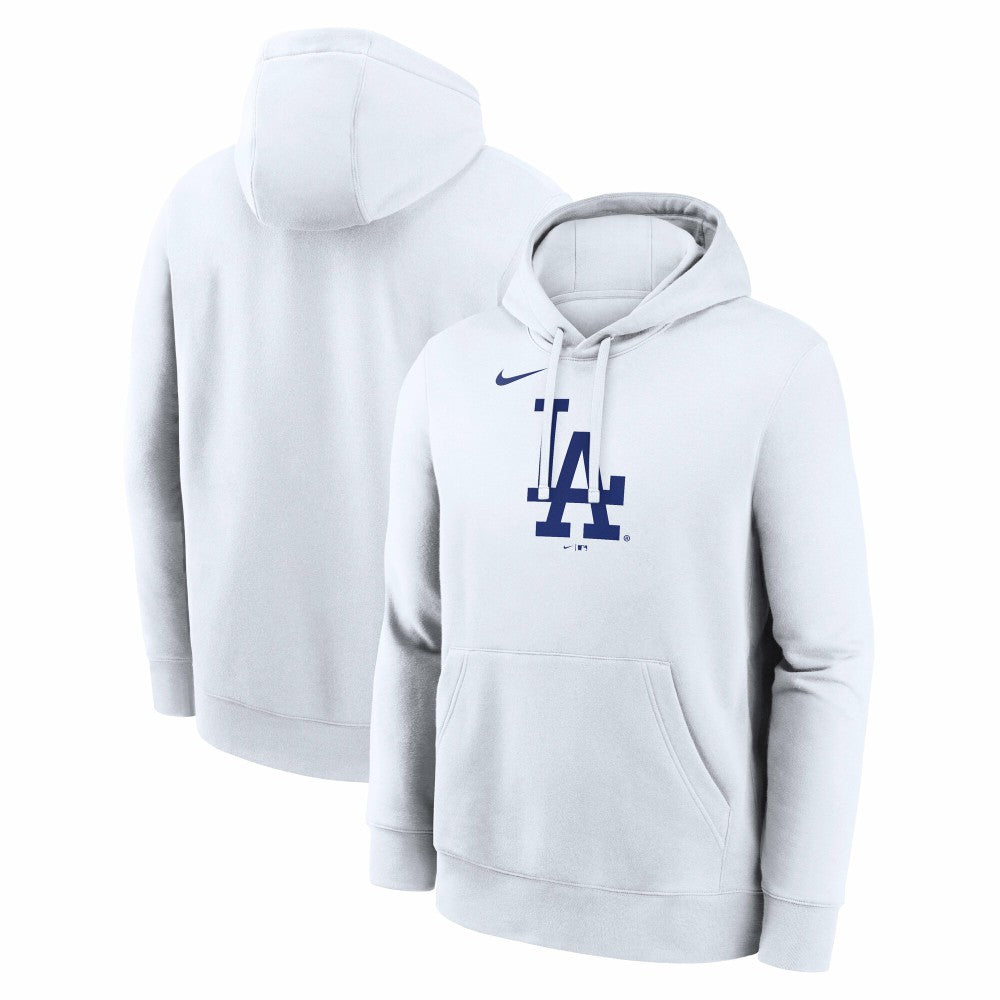 Los Angeles Dodgers Logo Club Hoodie - White | Nike
