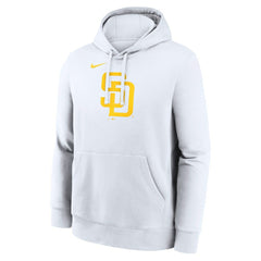 San Diego Padres Logo Club Hoodie - White | Nike