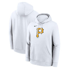 Pittsburgh Pirates Logo Club Hoodie - White | Nike