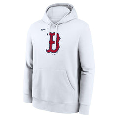 Boston Red Sox Logo Club Hoodie - White | Nike