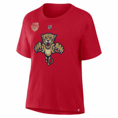 Brad Marchand Florida Panthers Fanatics Women's 2026 NHL Winter Classic Authentic Stack Name & Number T-Shirt
