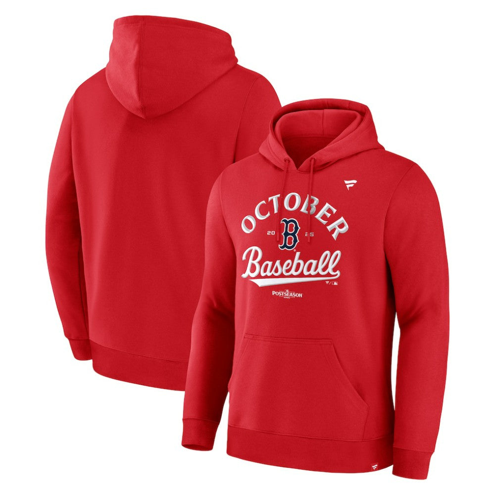 Boston Red Sox 2025 MLB Postseason Locker Room Hoodie - Red