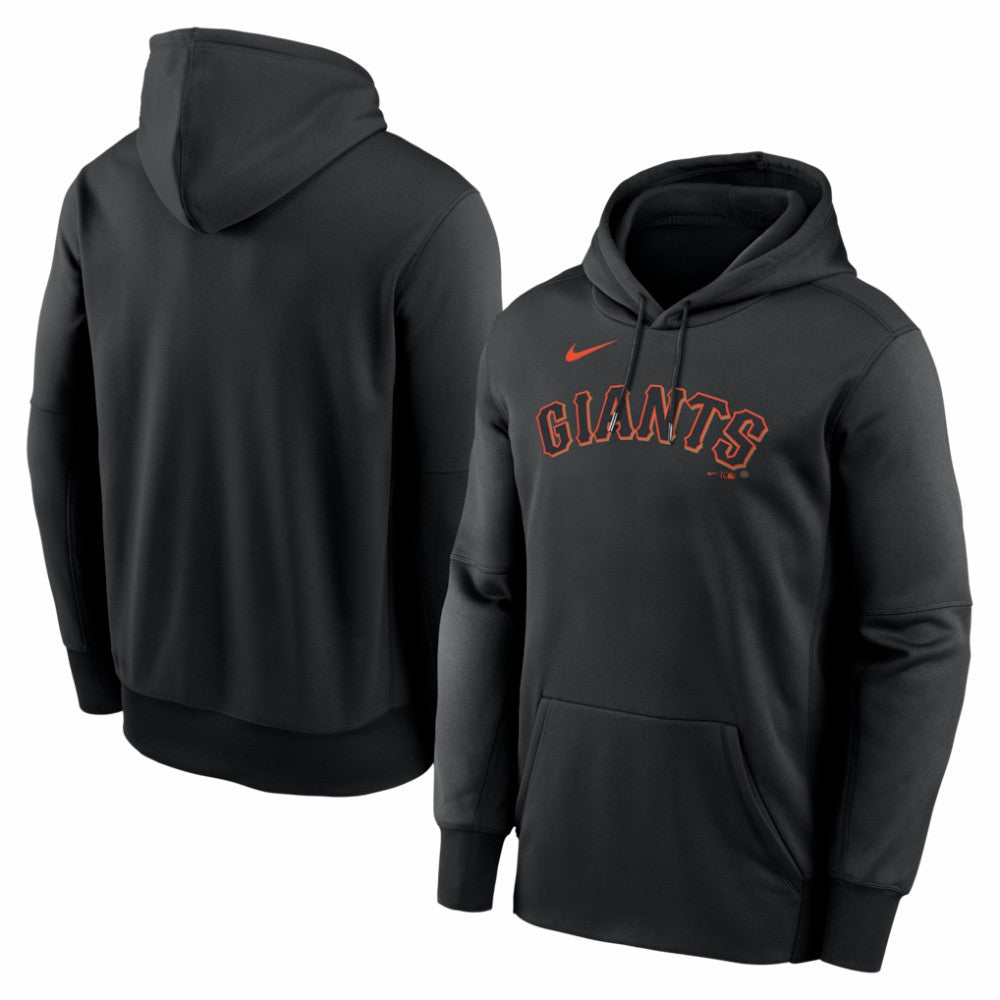 San Francisco Giants Primary Wordmark Therma Hoodie - Black | Nike