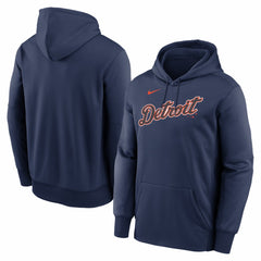 Detroit Tigers Primary Wordmark Therma Hoodie - Navy | Nike