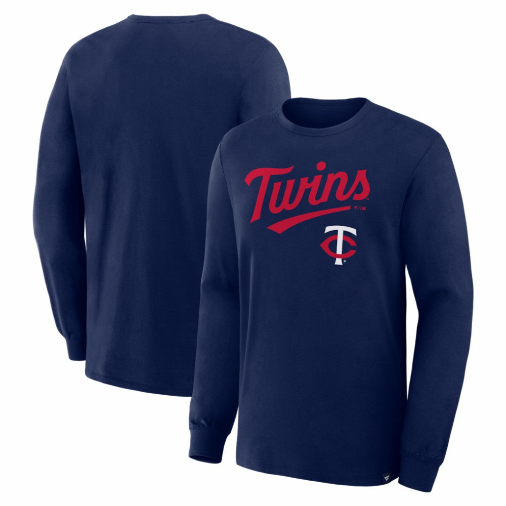 Minnesota Twins Lock-Up Legacy Long Sleeve T-Shirt - Navy