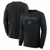 Miami Marlins Lock-Up Legacy Long Sleeve T-Shirt - Black