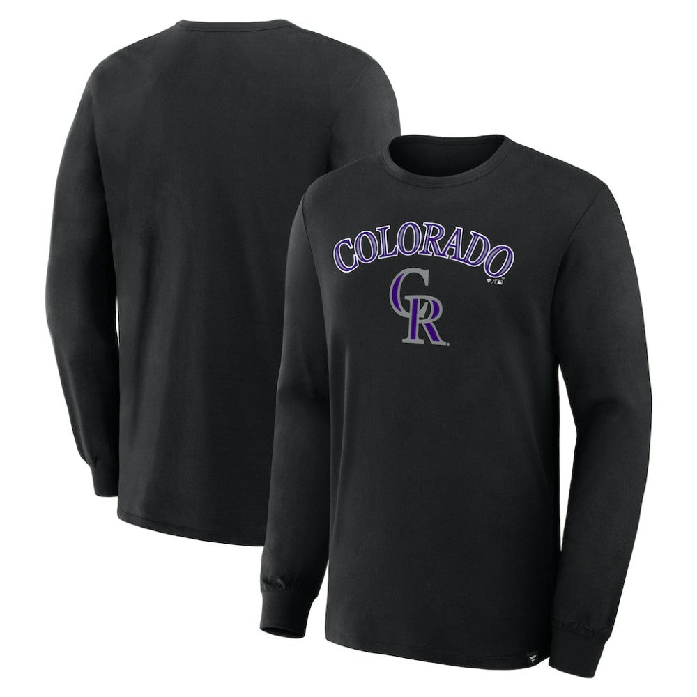 Colorado Rockies Lock-Up Legacy Long Sleeve T-Shirt - Black