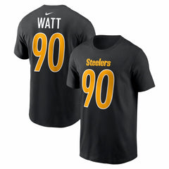 NFL Pittsburgh Steelers T.J. Watt Carbon Name & Number T-Shirt