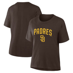 San Diego Padres Women's Lockup Legacy T-Shirt - Brown