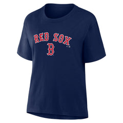 Boston Red Sox Women's Lockup Legacy T-Shirt - Navy
