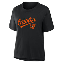 Baltimore Orioles Women's Lockup Legacy T-Shirt - Black