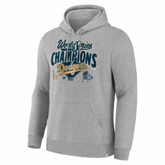 Los Angeles Dodgers 2025 World Series Champions Locker Room Hoodie - Steel