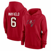 NFL Tampa Bay Buccaneers Baker Mayfield Women's Player Name & Number Fleece Hoodie