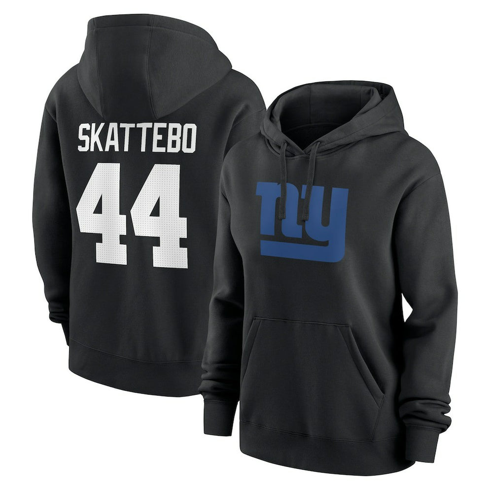 NFL New York Giants Cam Skattebo Women's Player Name & Number Fleece Hoodie