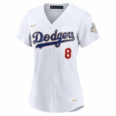 Enrique Hernández Los Angeles Dodgers Women's 2026 Gold Collection Stadium Jersey - White | Nike