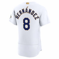 Enrique Hernández Los Angeles Dodgers 2026 Gold Collection Authentic Jersey - White | Nike