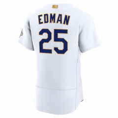 Tommy Edman Los Angeles Dodgers 2026 Gold Collection Authentic Jersey - White | Nike