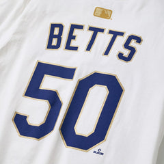 Mookie Betts Los Angeles Dodgers 2026 Gold Collection Name & Number T-Shirt - White | Nike